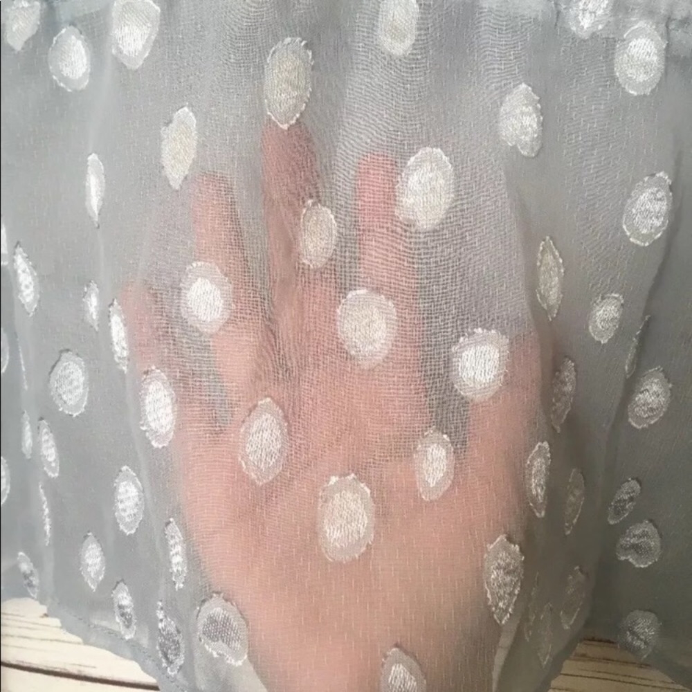 H&M Woman sheer top size 10 grey - Picture 4 of 5